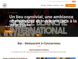 Le Comptoir vous accueille dans son bar lounge et restaurant face à la Ville Close de Concarneau. Ambiance chaleureuse et soirées endiablées !